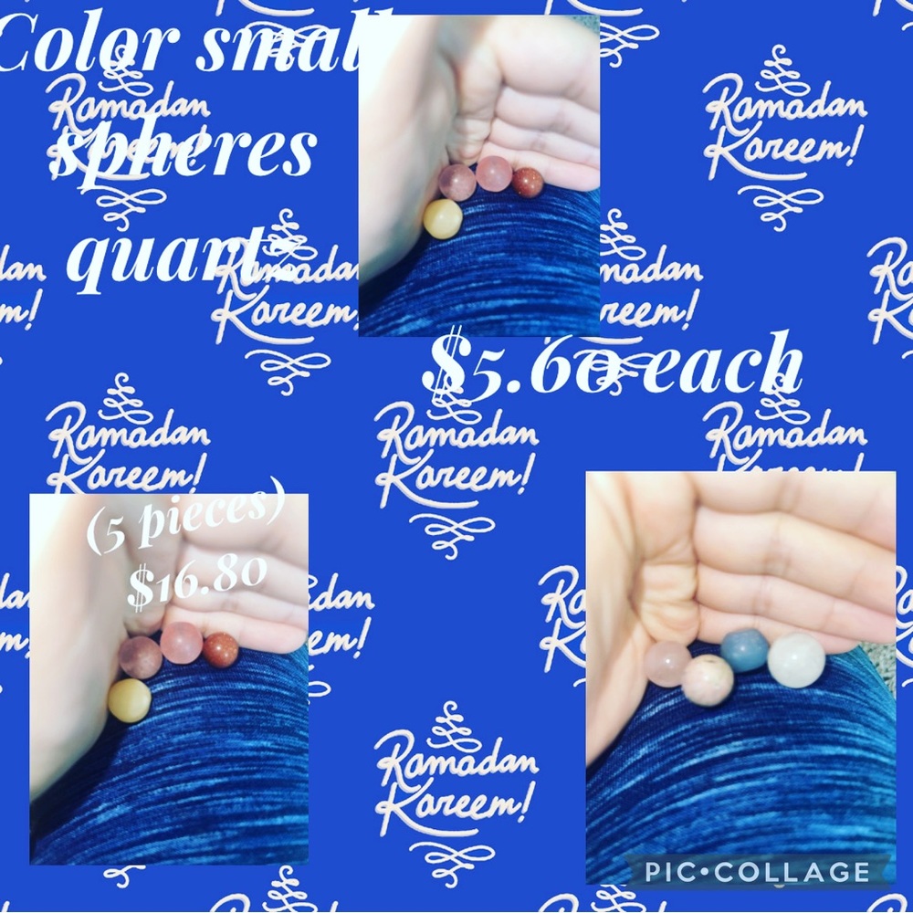 Small spheres $6.80 each